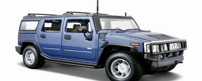 Maisto 2003 Hummer H2 SUV [Maisto 31231], Metallic Blue, 1:27 Die Cast